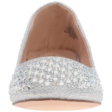 Plata Fabulicious TREAT-06 cristal piedra zapatos de bailarinas