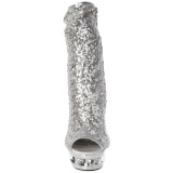 Plata Lentejuelas 15,5 cm BLONDIE-R-1008 Plataforma Botines Mujer