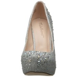 Plata Piedras Strass 13 cm DESTINY-06R Plataforma Zapato Saln