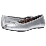 Plata Polipiel ANNA-01 zapatos de bailarinas tallas grandes