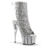 Plata brillo 18 cm ADORE-1018G botines con suela plataforma mujer