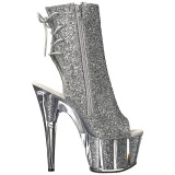 Plata brillo 18 cm ADORE-1018G botines con suela plataforma mujer