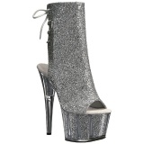 Plata brillo 18 cm ADORE-1018G botines con suela plataforma mujer