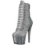 Plata brillo 18 cm ADORE-1020G botines con suela plataforma mujer