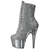 Plata brillo 18 cm ADORE-1020G botines con suela plataforma mujer