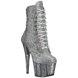 Plata brillo 18 cm ADORE-1020G botines con suela plataforma mujer