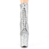 Plata glitter 20 cm FLAMINGO-1020GWR exotic botines de pole dance