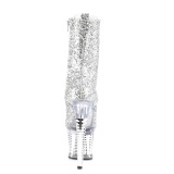 Plata glitter 20 cm SPECTATOR-1040G exotic botines de pole dance