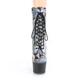 Plata patrn de serpiente 18 cm ADORE-1020SP exotic botines de pole dance