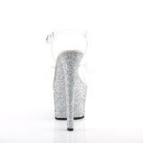 Plata purpurina 18 cm Pleaser SKY-308LG Zapatos con tacones pole dance