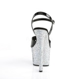 Plata purpurina 18 cm Pleaser SKY-309LG Zapatos con tacones pole dance