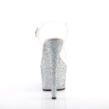 Plata purpurina plataforma 18 cm ADORE-708LG zapatos para pole dance y striptease