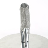 Plata strass botines pleaser con plataforma 18 cm ADORE-1020CHRS