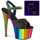 Plataforma arco iris 18 cm ADORE-709RC-02 Zapatos de pole dance