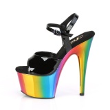 Plataforma arco iris 18 cm ADORE-709RC-02 Zapatos de pole dance