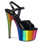 Plataforma arco iris 18 cm ADORE-709RC Zapatos de pole dance