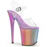 Plataforma arco iris 20 cm FLAMINGO Zapatos de pole dance