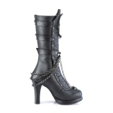 Polipiel 10 cm CRYPTO-67 plataforma botas de mujer con hebillas