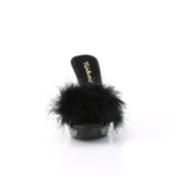 Polipiel 11,5 cm ELEGANT-401F pantuflas tacn alto fabulicious tacn alto plumas negros