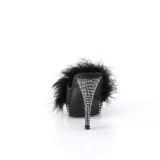 Polipiel 11,5 cm ELEGANT-401F pantuflas tacn alto fabulicious tacn alto plumas negros