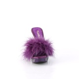 Polipiel 11,5 cm ELEGANT-401F pantuflas tacn alto fabulicious tacn alto plumas purpura