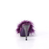 Polipiel 11,5 cm ELEGANT-401F pantuflas tacn alto fabulicious tacn alto plumas purpura