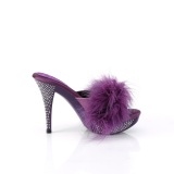 Polipiel 11,5 cm ELEGANT-401F pantuflas tacn alto fabulicious tacn alto plumas purpura