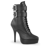 Polipiel 13,5 cm INDULGE-1026 botines tacn aguja negros