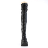 Polipiel 13 cm DYNAMITE-300-2 Botas hasta la rodilla cua alta negro