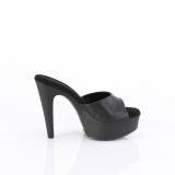 Polipiel 13 cm MARTINI-501 pantuflas tacn alto negros