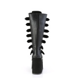 Polipiel 14 cm demoniacult botas plataforma de caa ancha elsticos