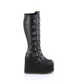 Polipiel 14 cm demoniacult botas plataforma de caa ancha elsticos