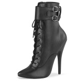 Polipiel 15 cm DOMINA-1023 botines tacn aguja negros