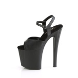 Polipiel 19 cm ENCHANT-709 negro zapatos pleaser con tacn alto