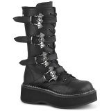 Polipiel 5 cm EMILY-322 plataforma botas de mujer con hebillas