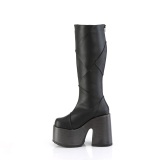 Polipiel hippie 13 cm CAMEL-280 botas plataforma tacn chunky negro