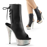 Polipiel piedra cristal 15 cm BEJEWELED-1018DM botines mujer con plataforma