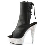 Polipiel piedra cristal 15 cm BEJEWELED-1018DM botines mujer con plataforma