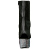 Polipiel piedra cristal 18 cm BEJEWELED-1018D7 botines mujer con plataforma