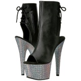 Polipiel piedra cristal 18 cm BEJEWELED-1018D7 botines mujer con plataforma