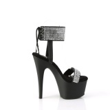 Polipiel strass 18 cm ADORE-770 tacn alto con correa al tobillo