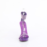 Purpura 11,5 cm CHIC-40 correa al tobillo sandalias tacn aguja de metal