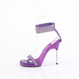 Purpura 11,5 cm CHIC-40 correa al tobillo sandalias tacn aguja de metal