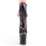 Purpura glitter 20 cm FLAMINGO-1020SHG exotic botines de striptease