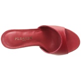 Rojo 10 cm CLASSIQUE-01 pantuflas tacn alto mujer tacn bajo