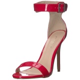 Rojo 13 cm AMUSE-10 Zapatos para travestis