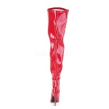 Rojo 13 cm SEDUCE-3000WC botas altas de caa ancha elsticos