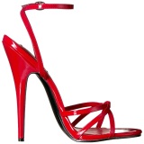 Rojo 15 cm DOMINA-108 zapatos fetiche con tacn alto