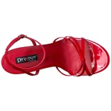 Rojo 15 cm Devious DOMINA-108 sandalias de tacn alto