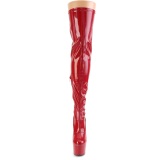 Rojo 18 cm ADORE-3000HWR Holograma botas altas overknee plataforma